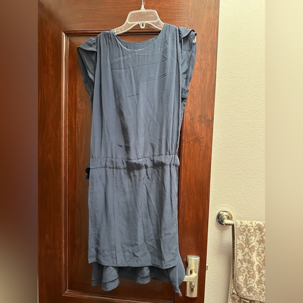 Designer Silk Navy Blue dress